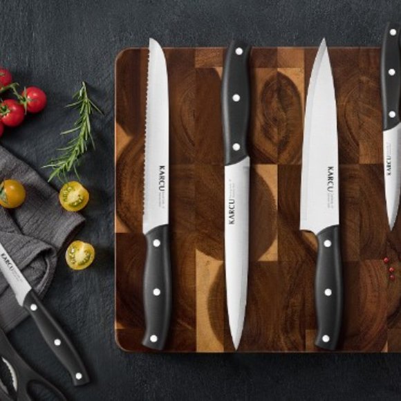 13 pc KITCHEN + STEAK KNIVES + SCISSORS - BLOCK SET (Black) - Picture 8 of 8